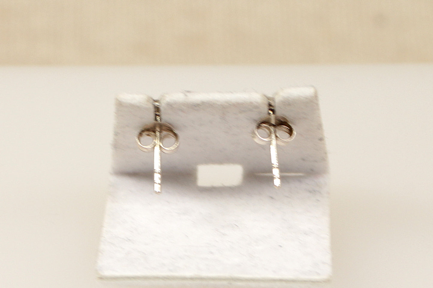 Silver Dolphin Blue Topaz Stud Earrings