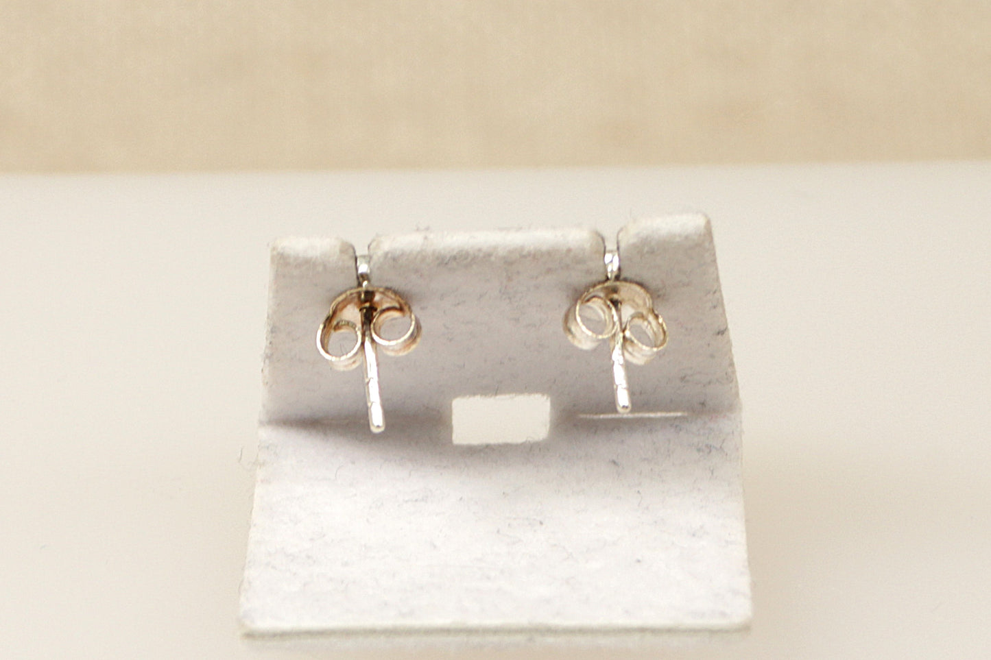 Silver Blue Topaz Stud Earrings