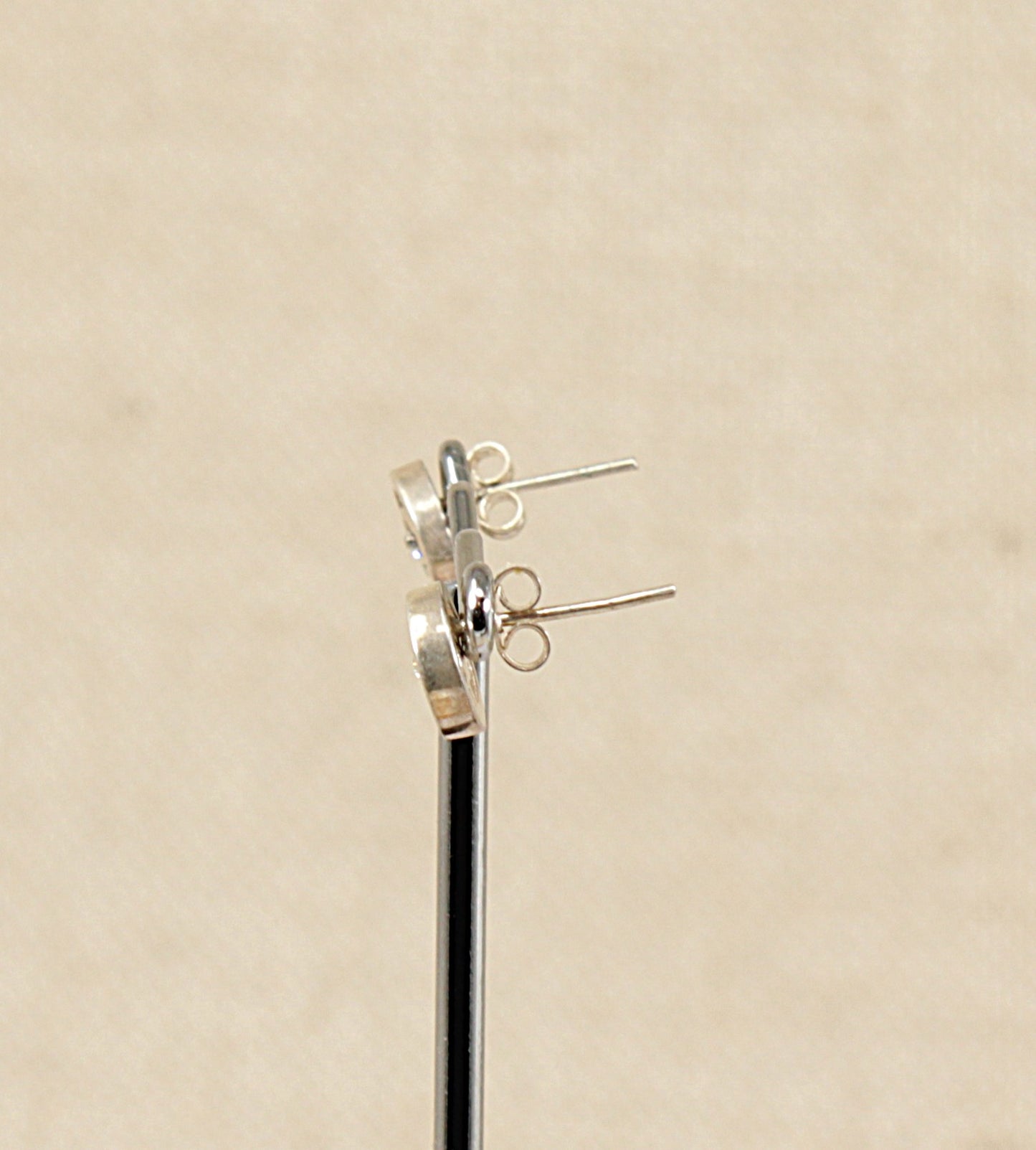 Silver CZ Stud Earrings