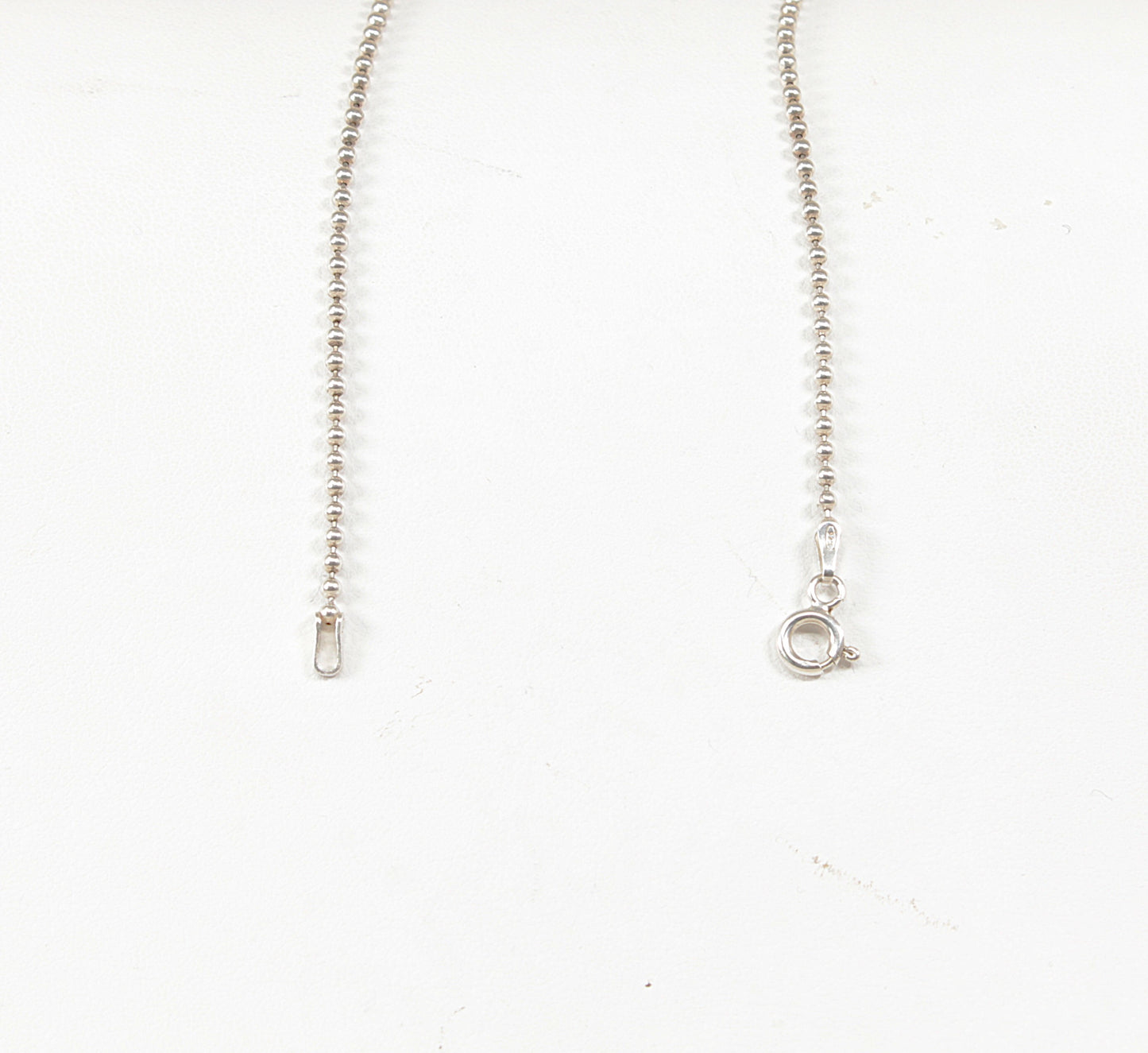 Silver Lapis Lazuli & White Quartz Pendant Necklace