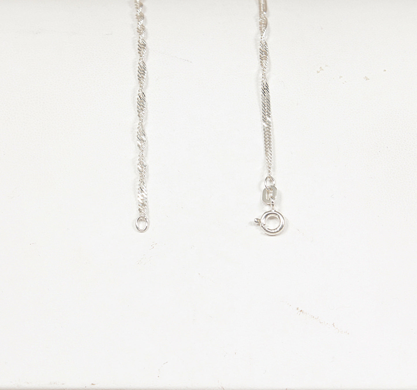 Dazzling Sterling Silver Midnight Blue Sapphire Pendant & Chain Necklace