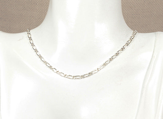 Silver Figaro Link Neckchain