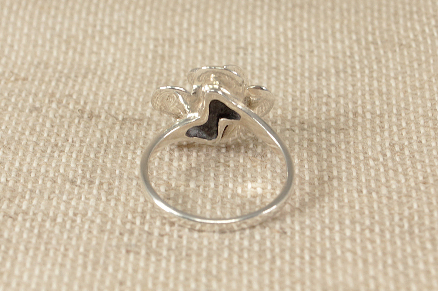 Vintage Sterling Silver Rose Ring