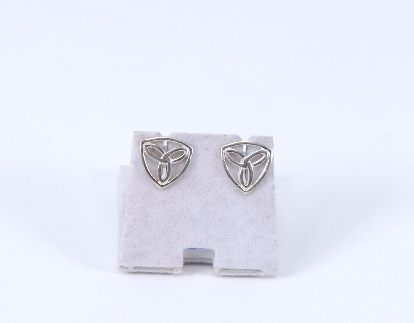 Silver Celtic Knot Stud Earrings