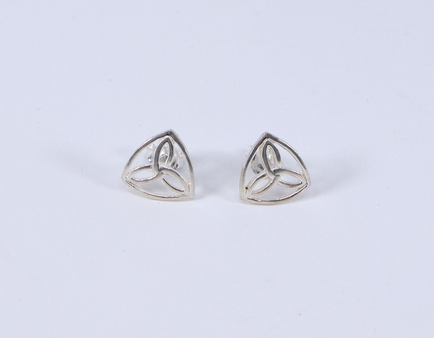 Silver Celtic Knot Stud Earrings