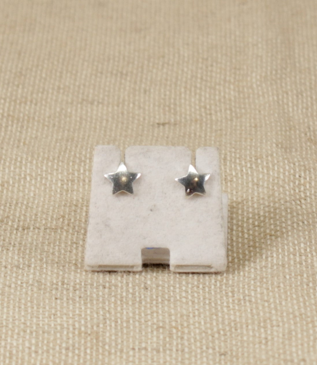 Silver Stud Star Earrings