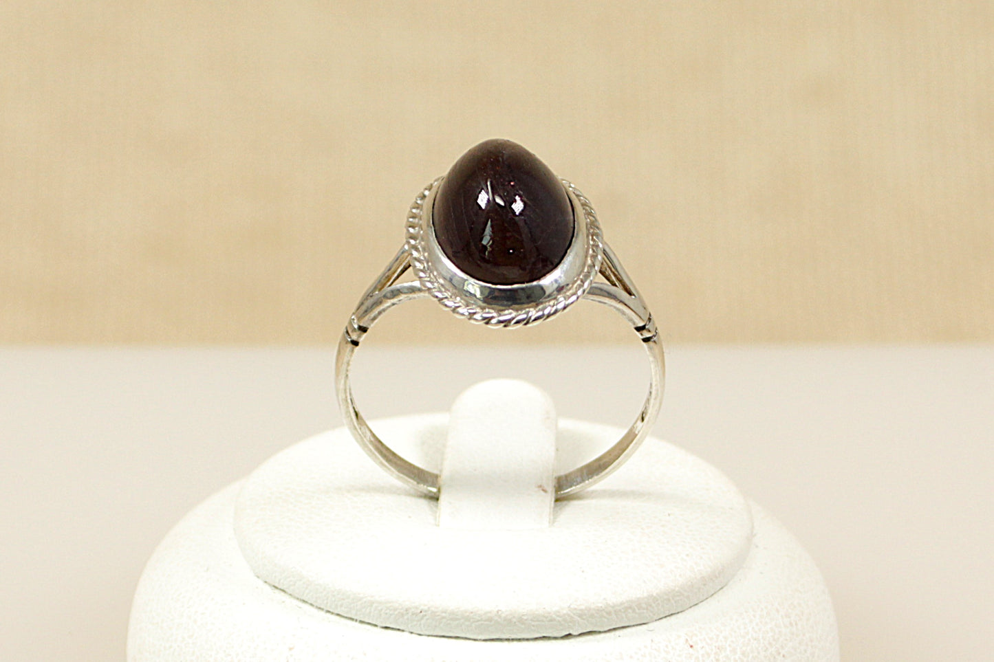 Vintage Silver Iolite Solitaire Ring
