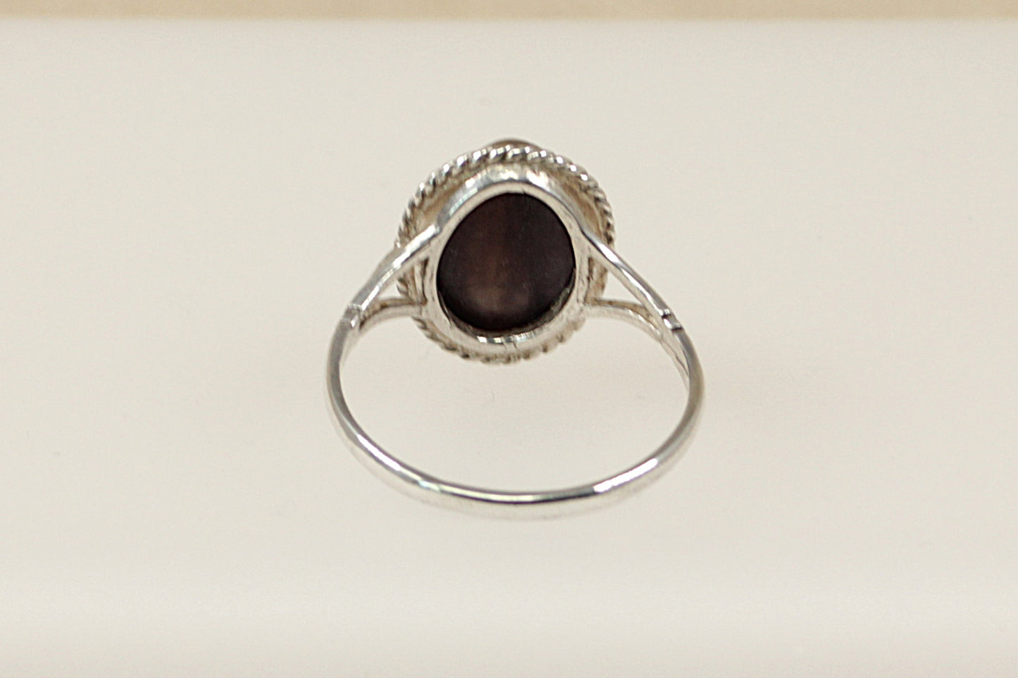 Vintage Silver Iolite Solitaire Ring