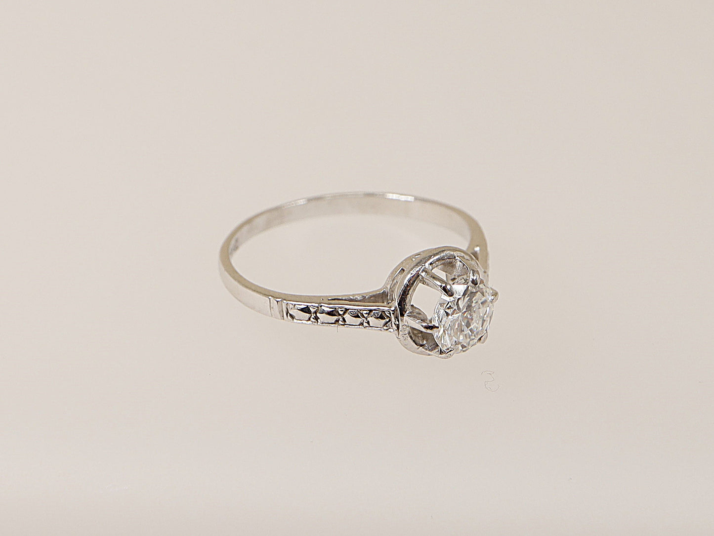 Superb 18ct White Gold 0.55ct Diamond Solitaire Ring – Certified Natural Diamond
