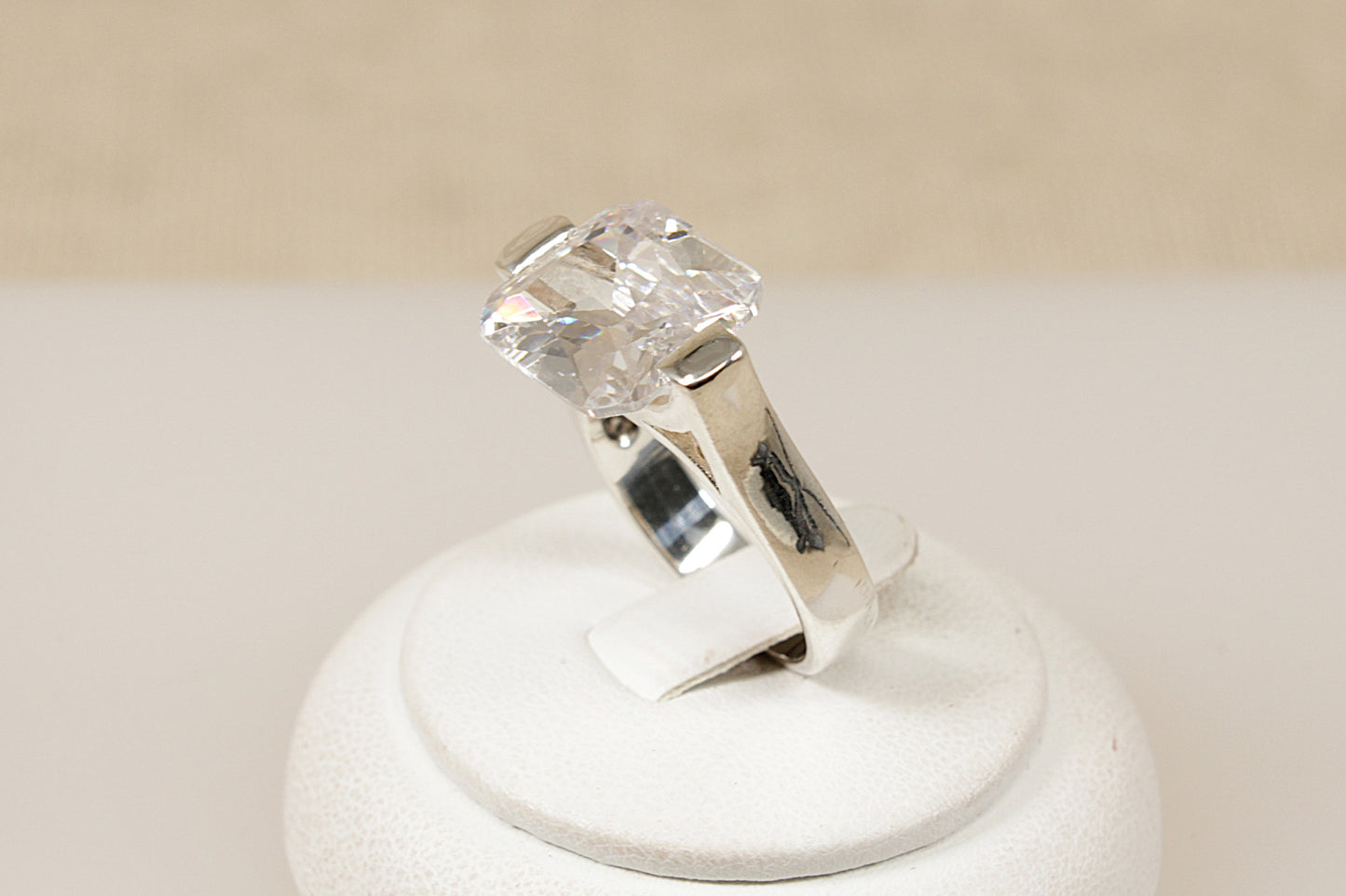 Sterling Silver Cubic Zirconia Statement Ring