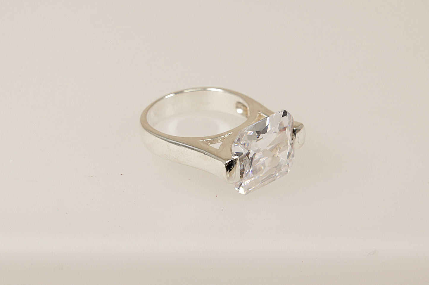 Sterling Silver Cubic Zirconia Statement Ring