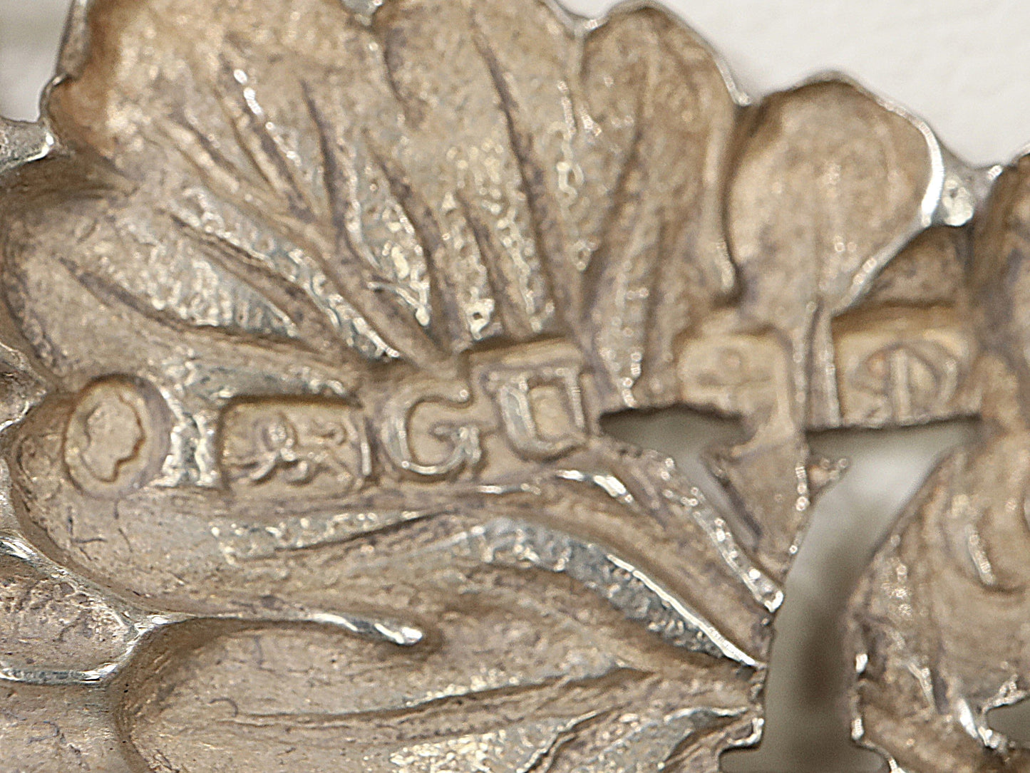 A Pair of William IV Antique Silver Decanter / Bottle Labels