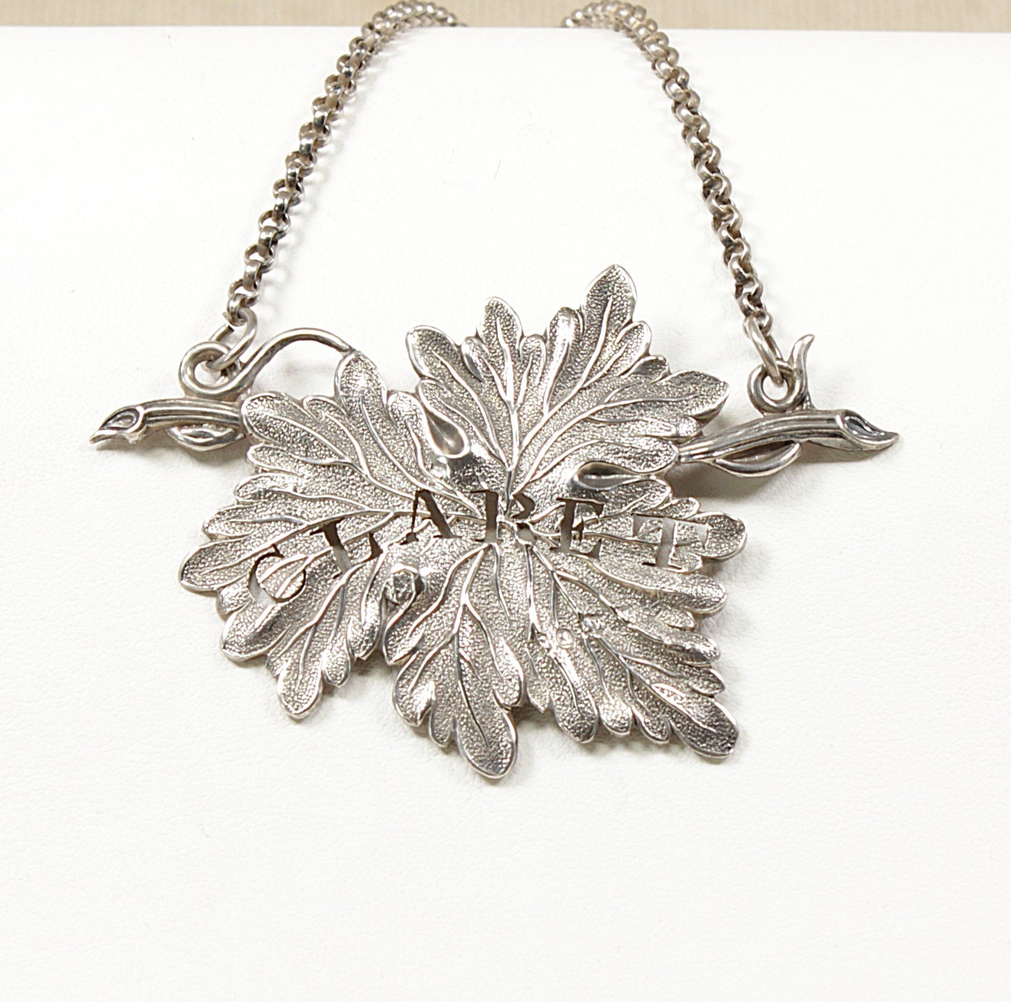 William IV Antique Silver Claret Decanter Label