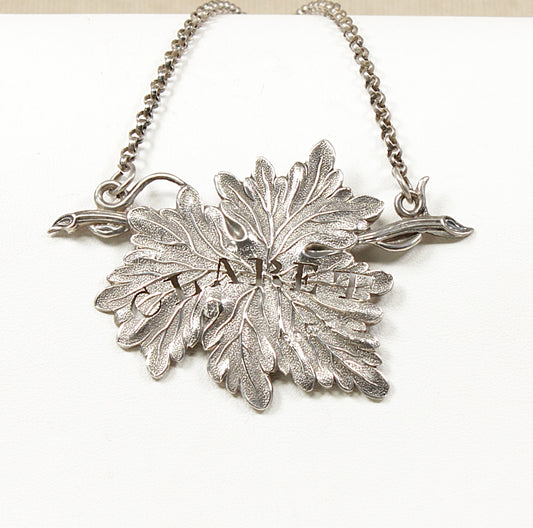 William IV Antique Silver Claret Decanter Label