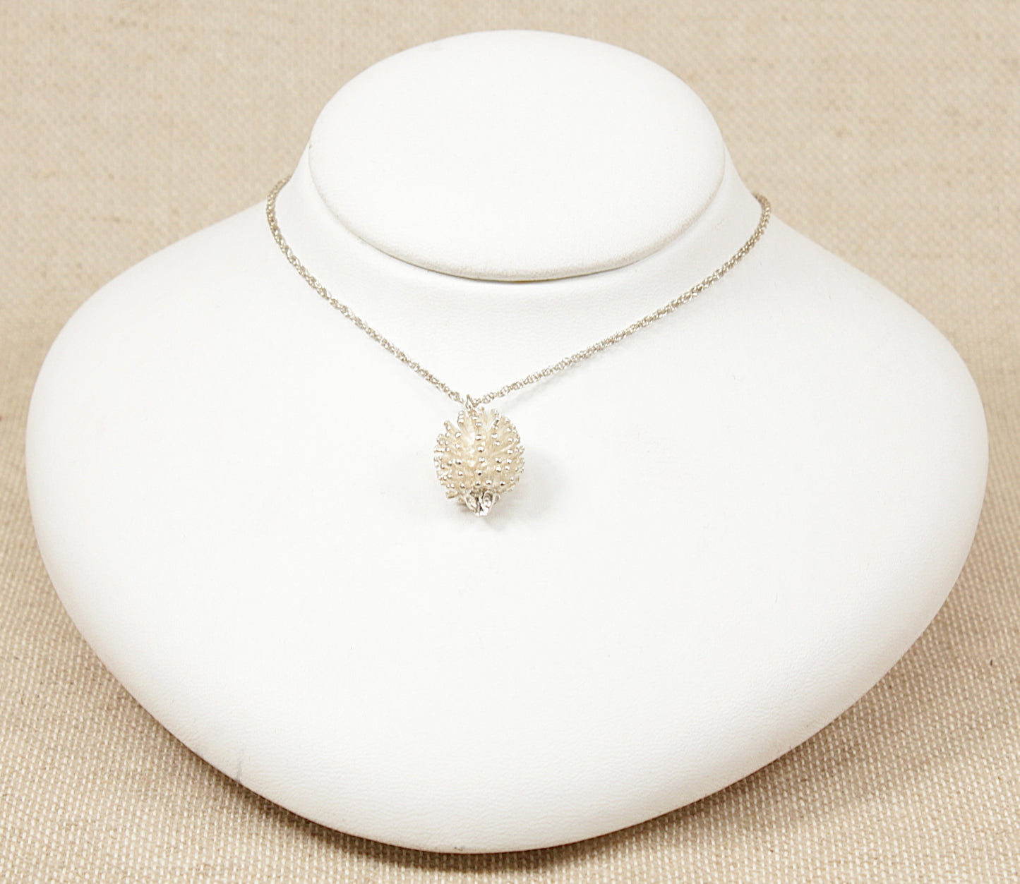 Silver Hedgehog Pendant Necklace