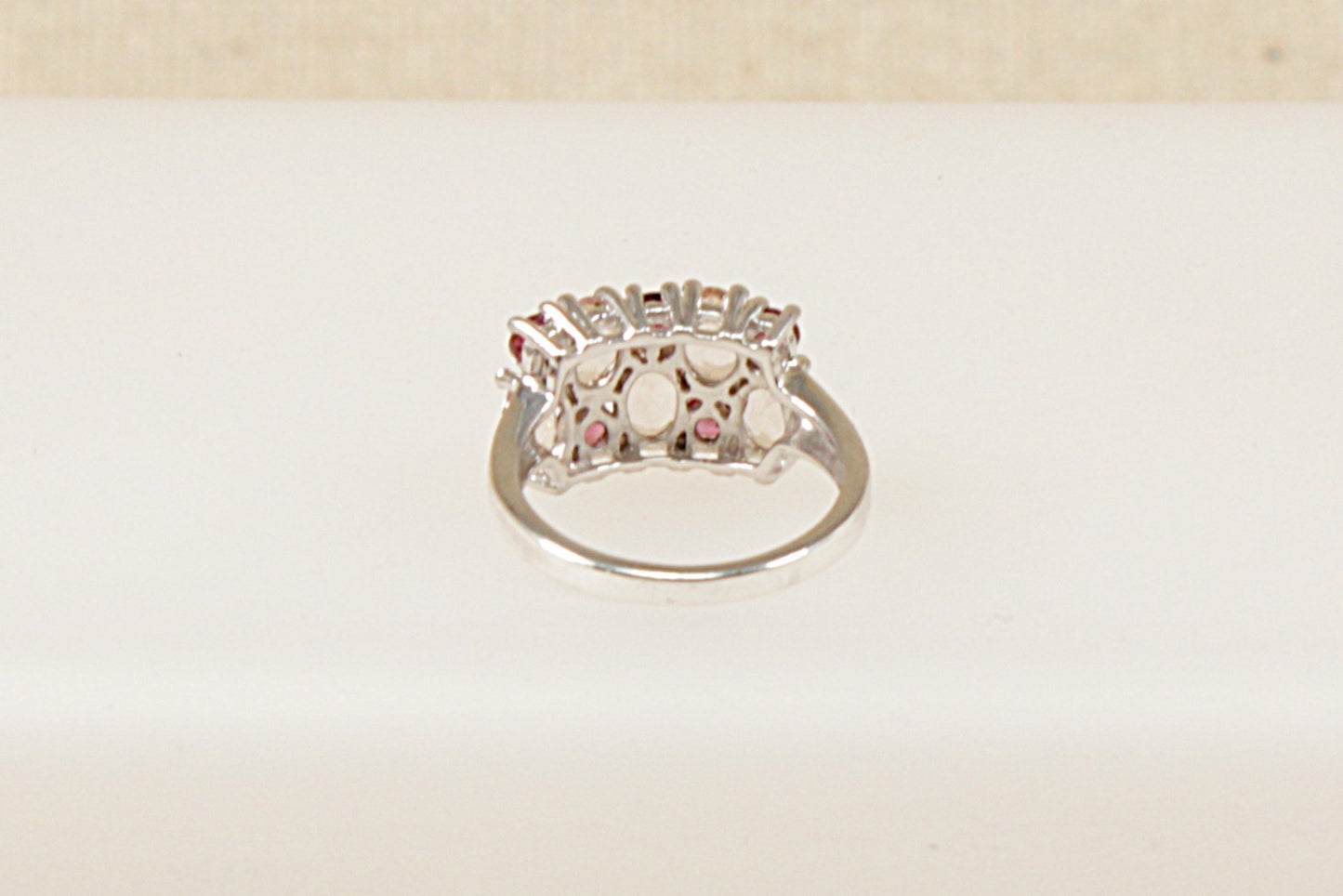 Silver Crystal Cluster Ring