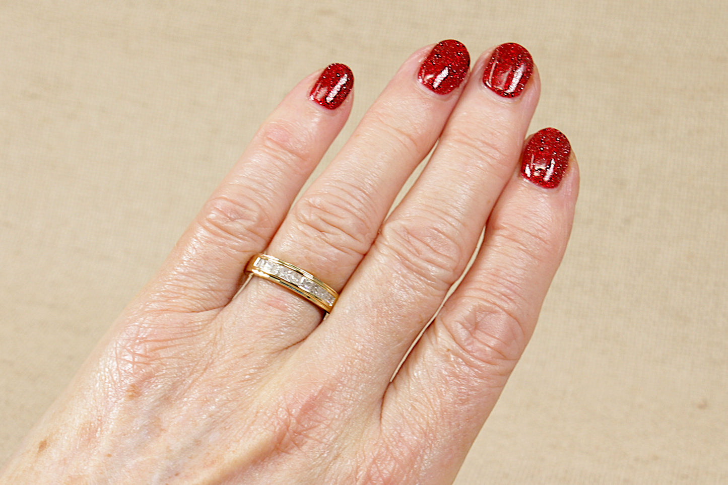 9ct Gold Diamond Band Ring