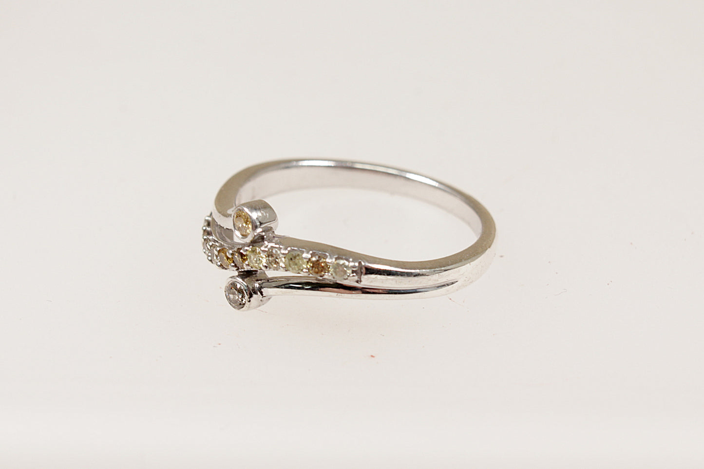 Silver Diamond Set Cluster Ring