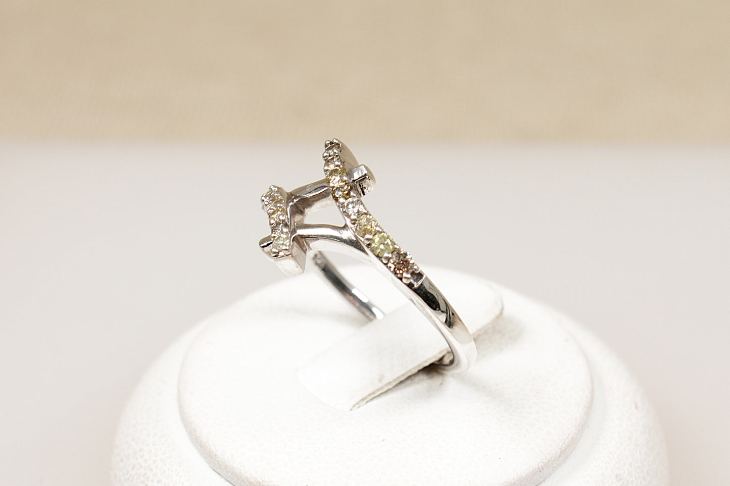 Sterling Silver Diamond Ring