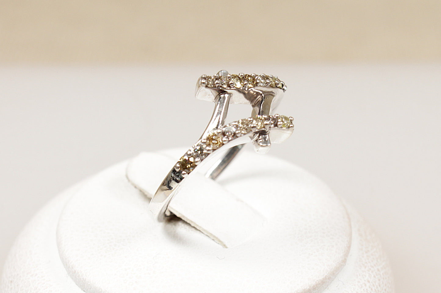 Sterling Silver Diamond Ring