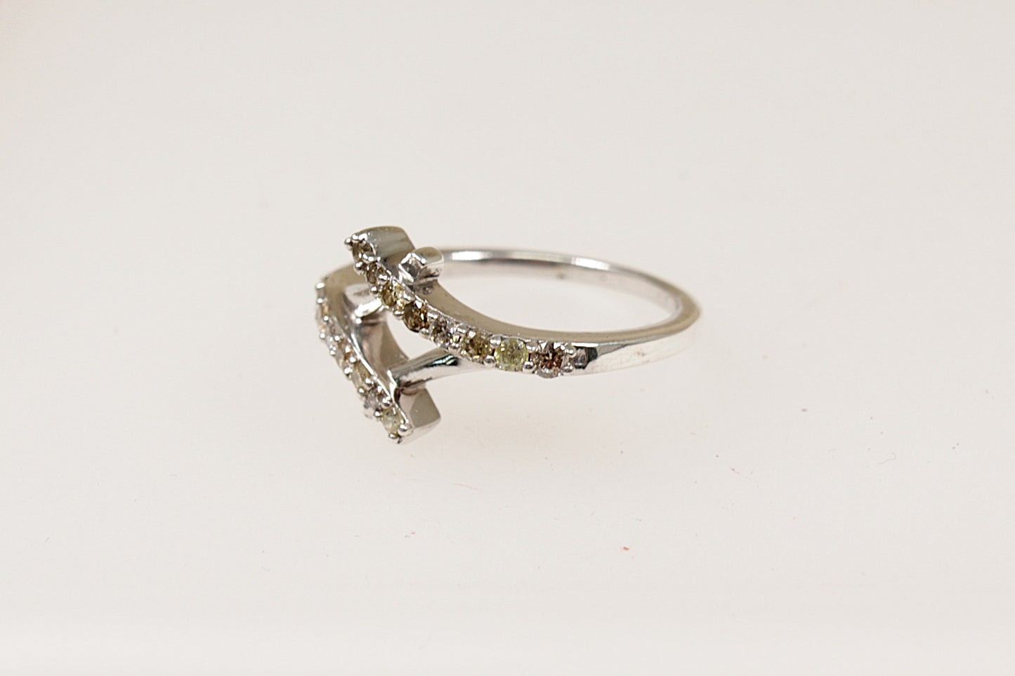 Sterling Silver Diamond Ring