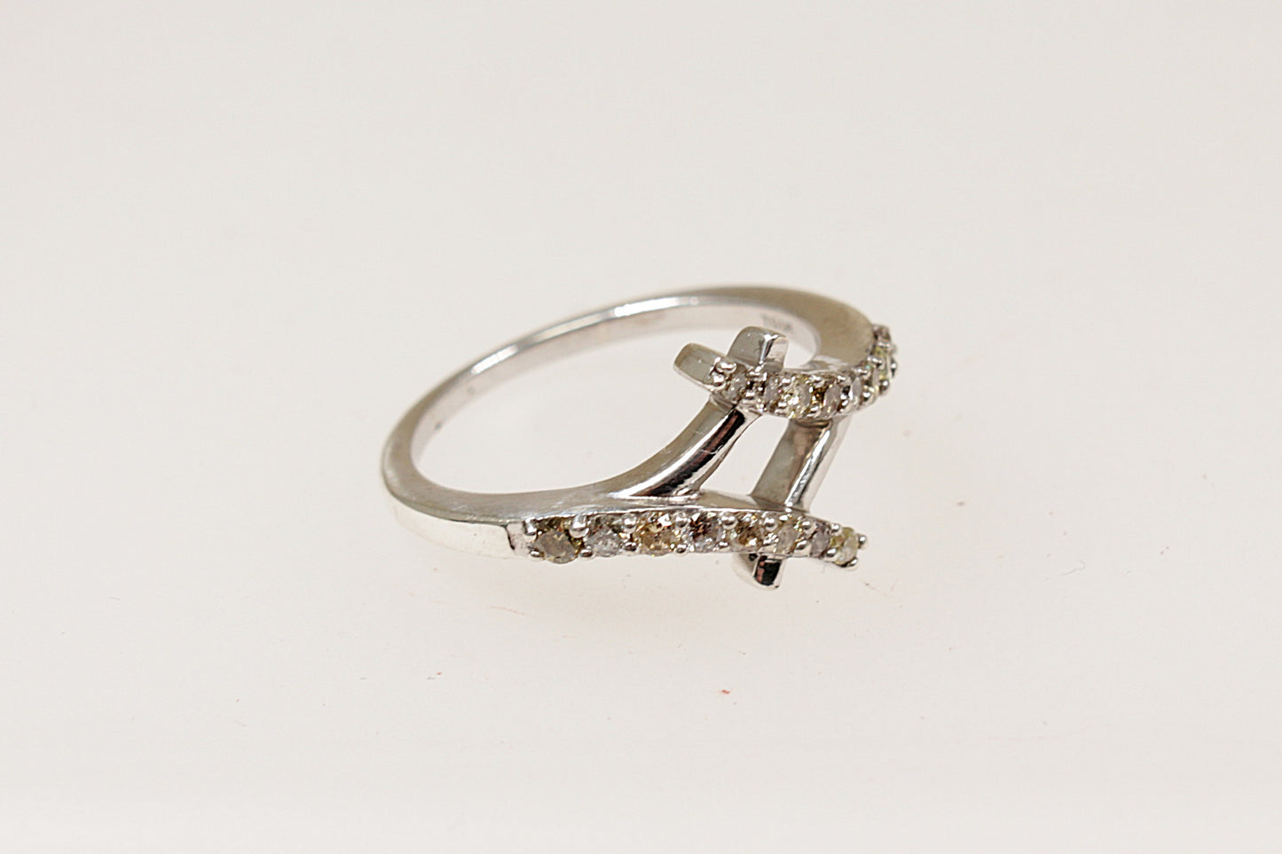 Sterling Silver Diamond Ring