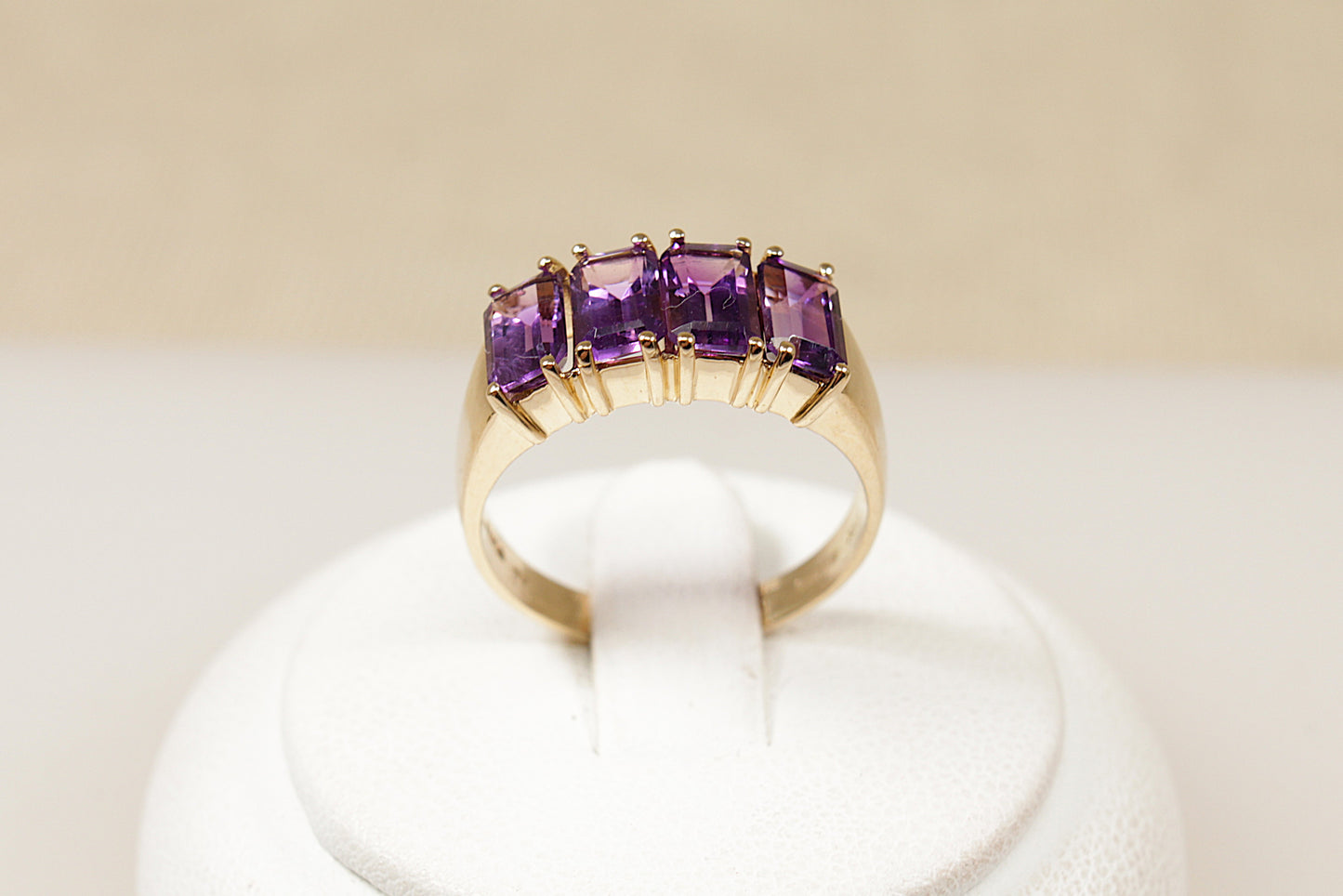 Vintage 14ct Amethyst Gold Ring