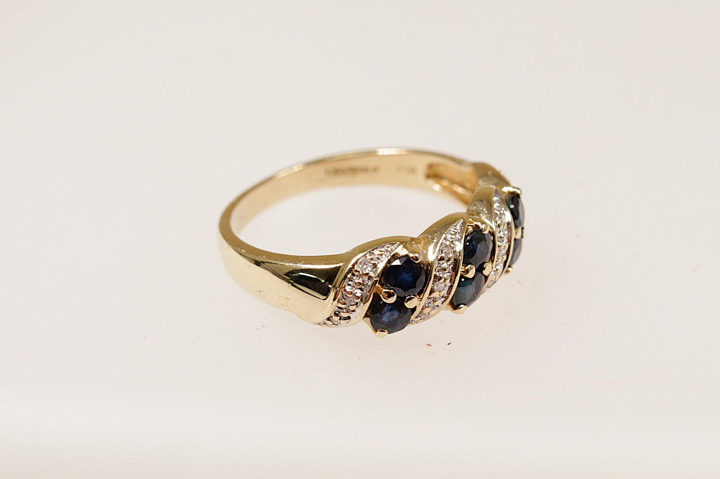 9ct Sapphire and Diamond Ring