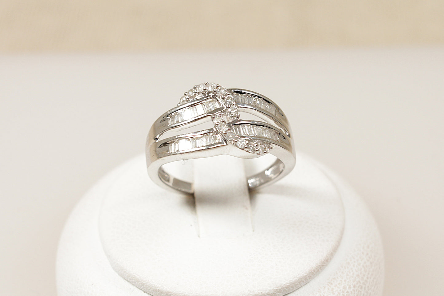 9ct White Gold Diamond Cluster Ring