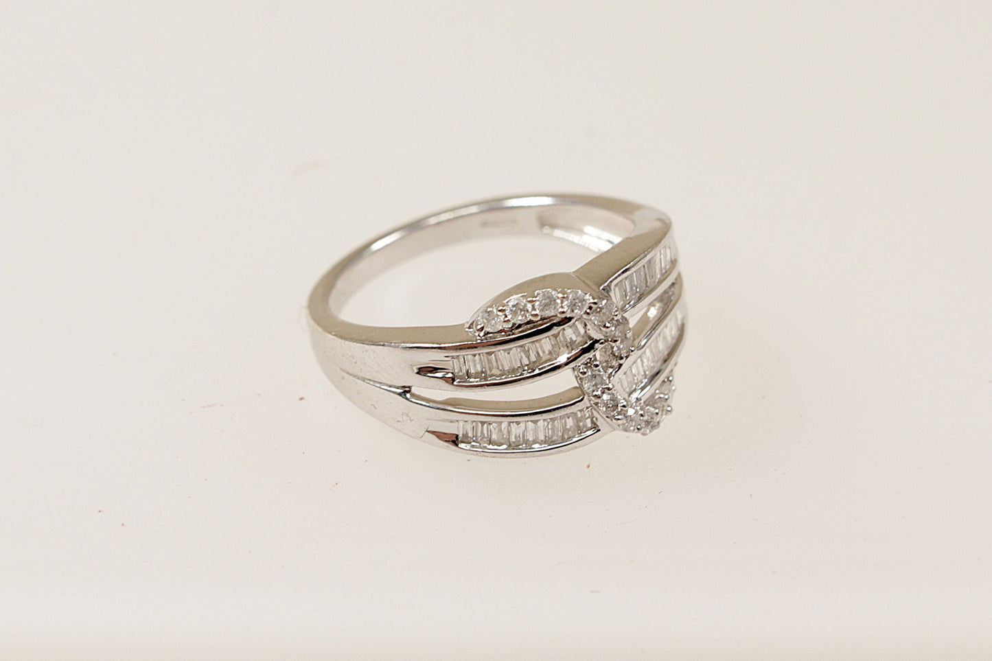 9ct White Gold Diamond Cluster Ring