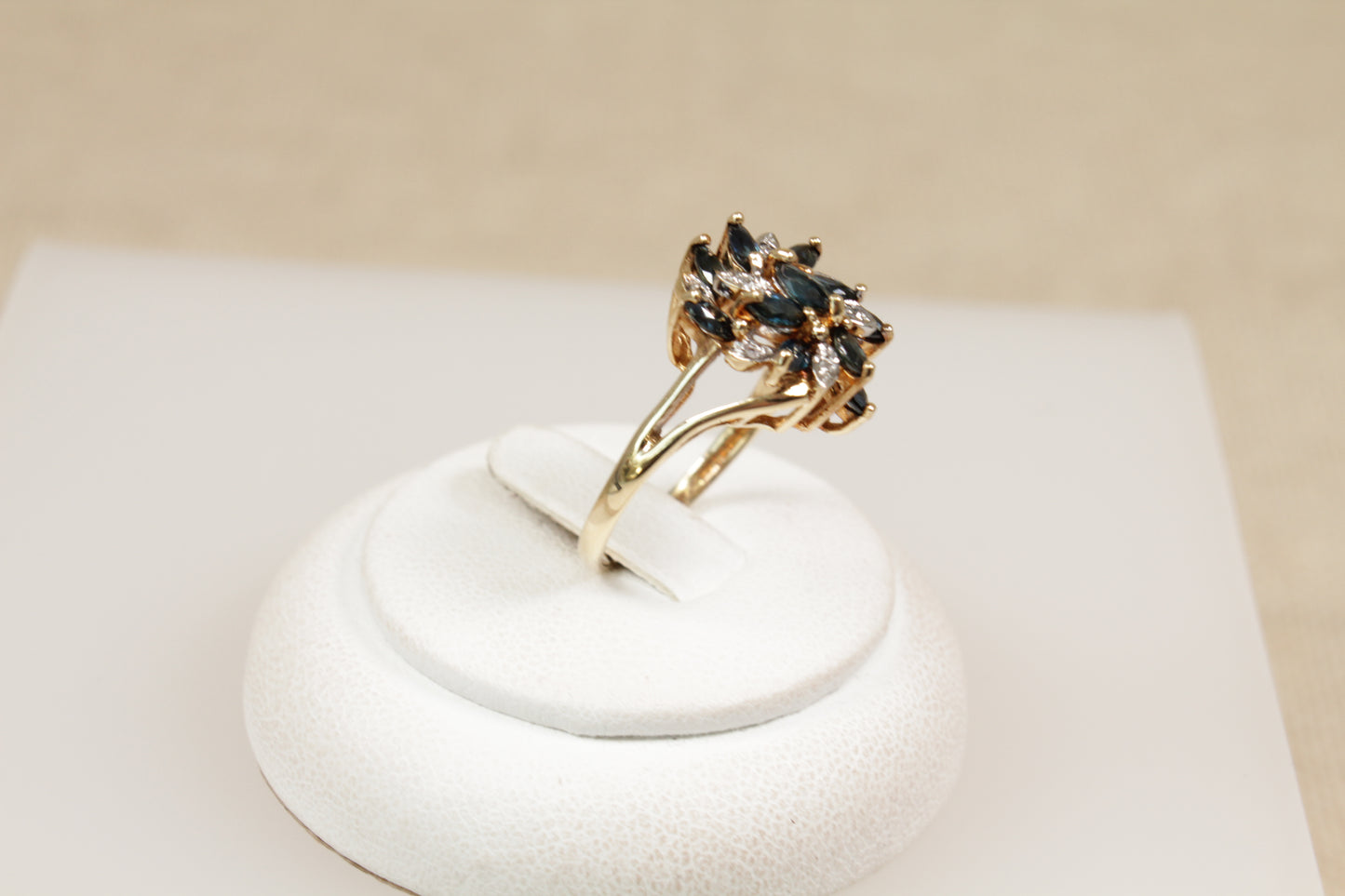 9ct Gold Sapphire and Diamond Ring