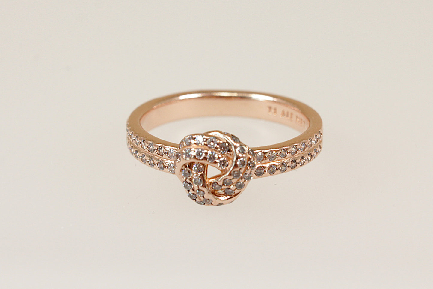 A Pretty Silver Gilt Pandora Ring