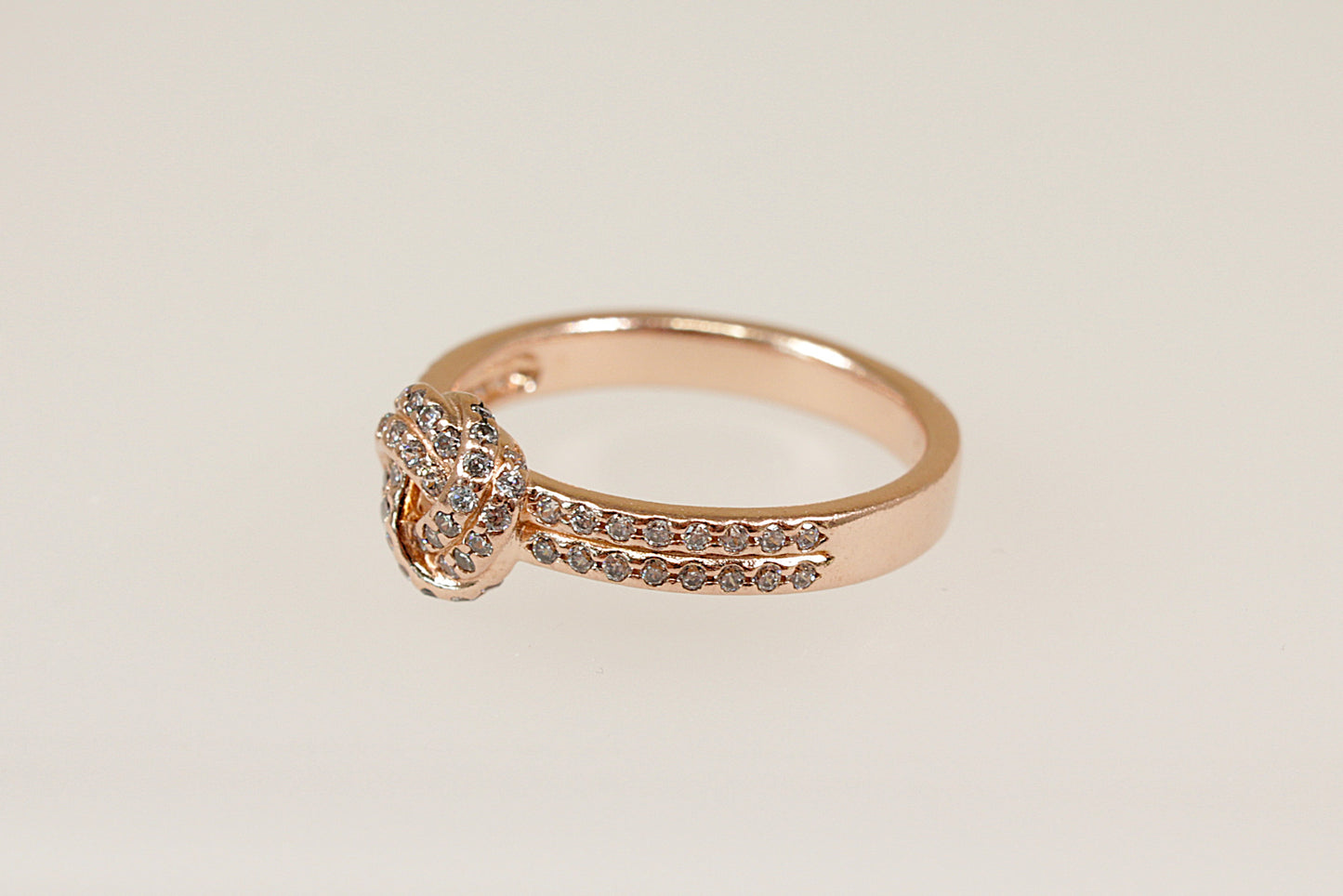 A Pretty Silver Gilt Pandora Ring