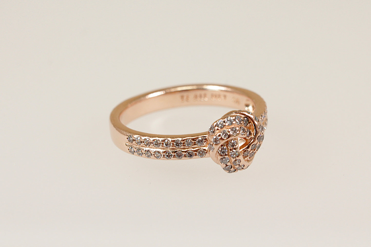 A Pretty Silver Gilt Pandora Ring