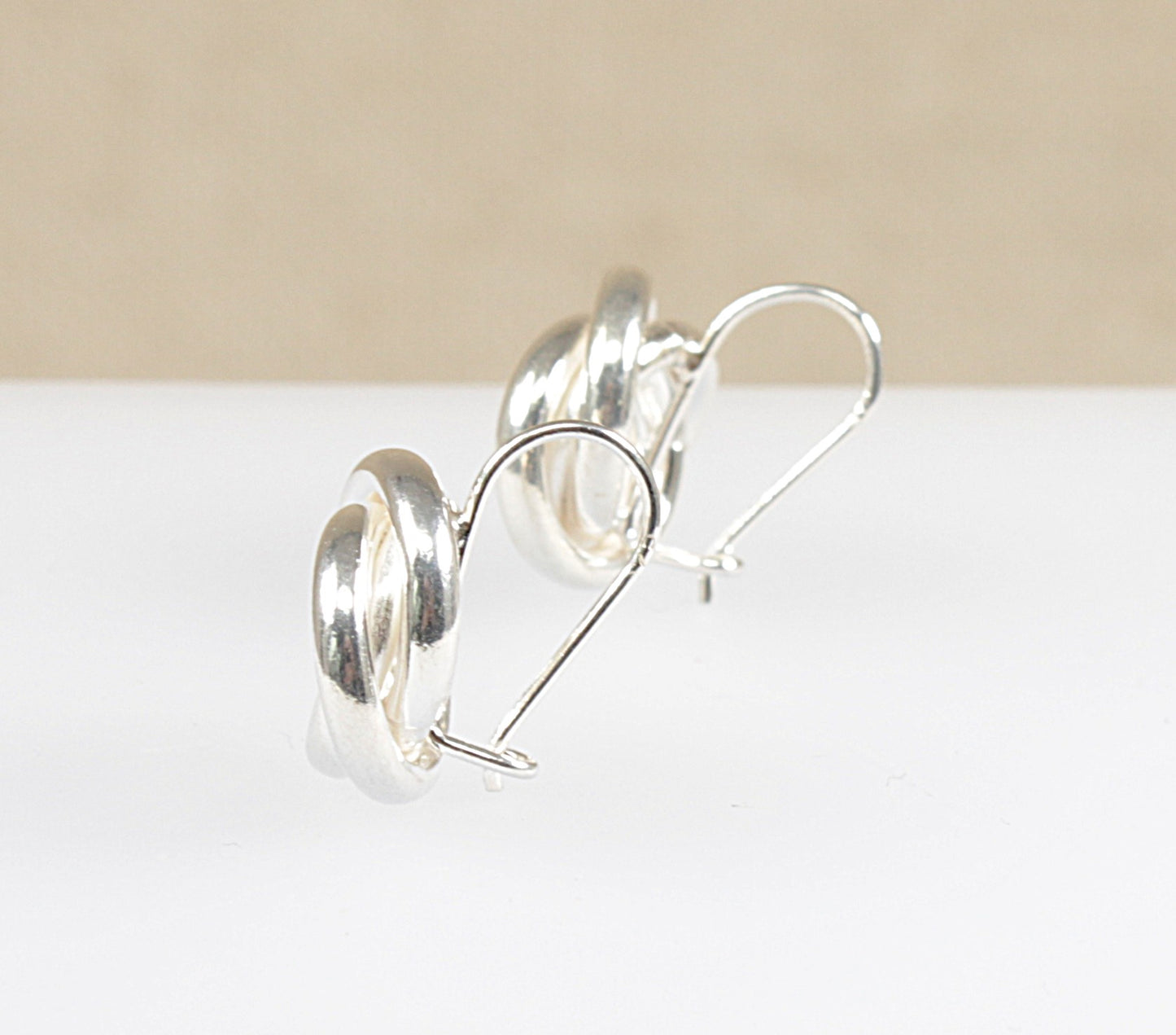 Swirly Silver Earrings