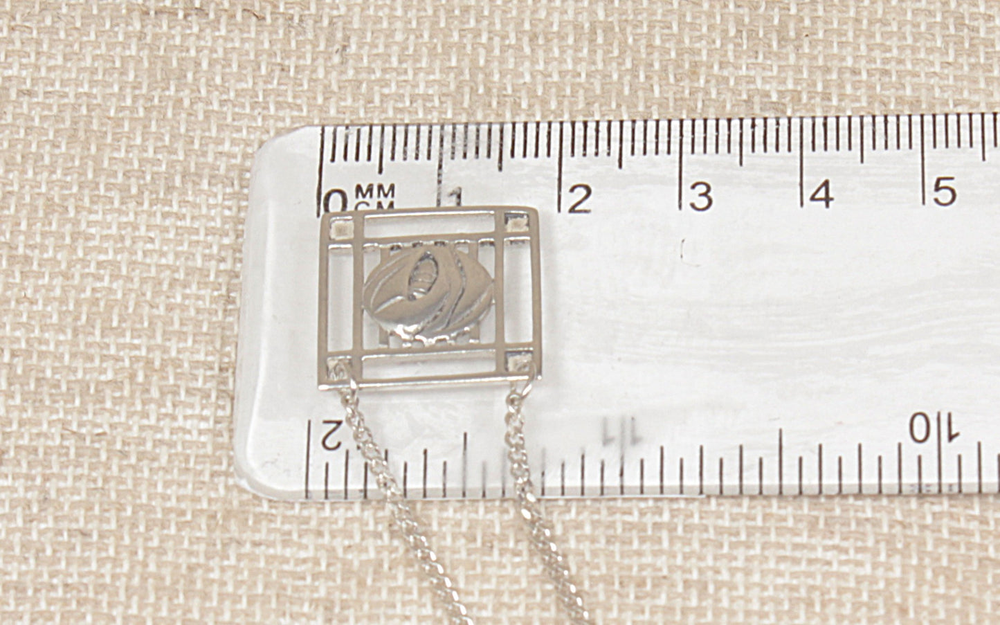 Stylish Sterling Silver Art Nouveau Style Pendant Necklace – Rennie Mackintosh Inspired