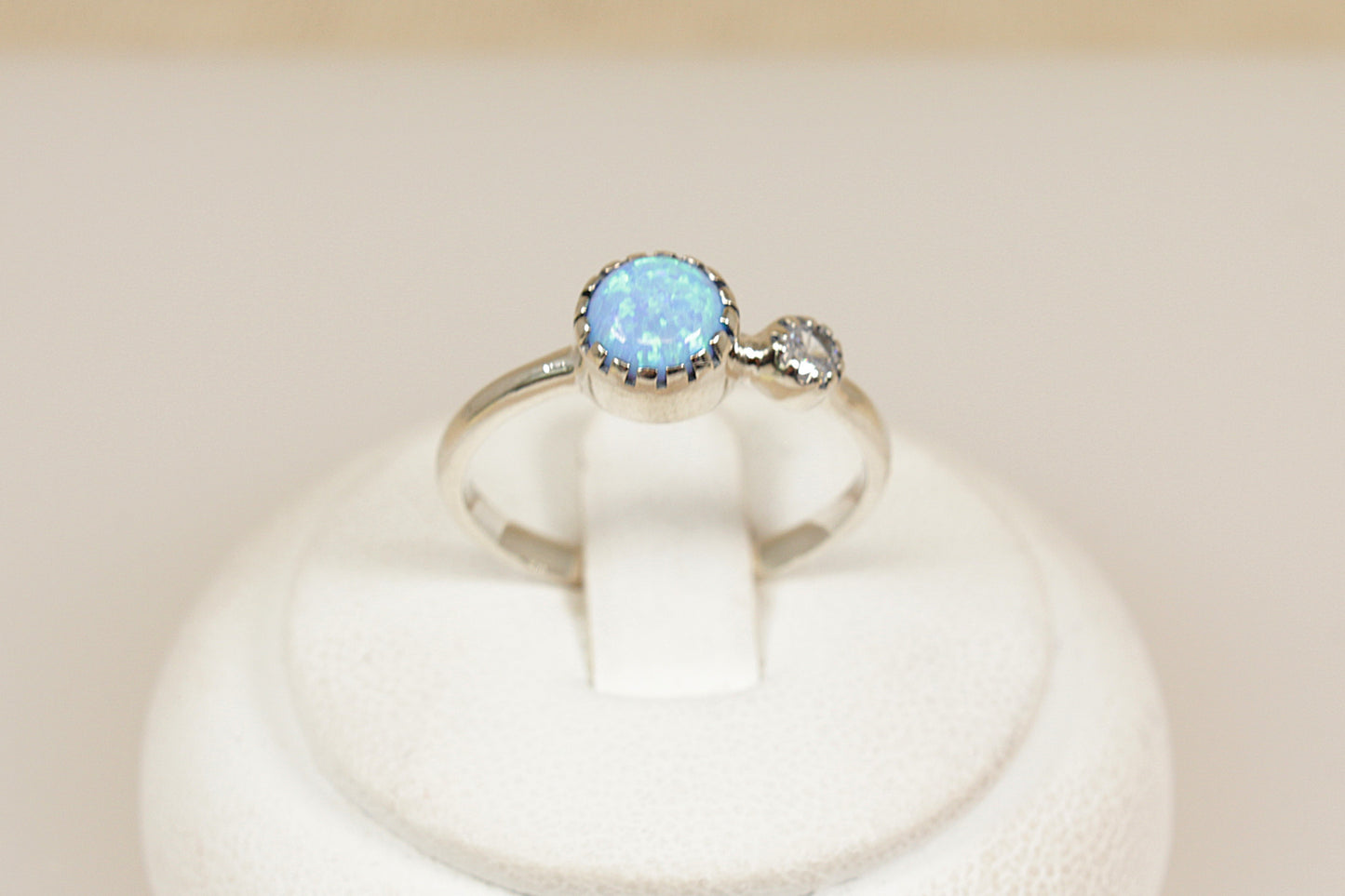 Sterling Silver Opal Ring