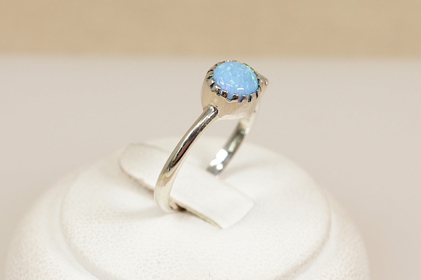 Sterling Silver Opal Ring