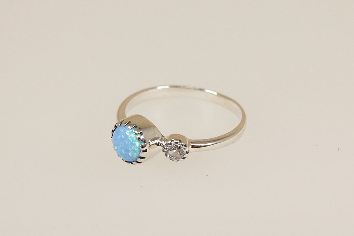 Sterling Silver Opal Ring
