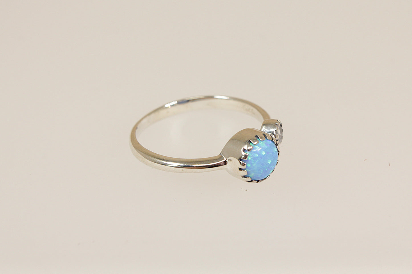 Sterling Silver Opal Ring