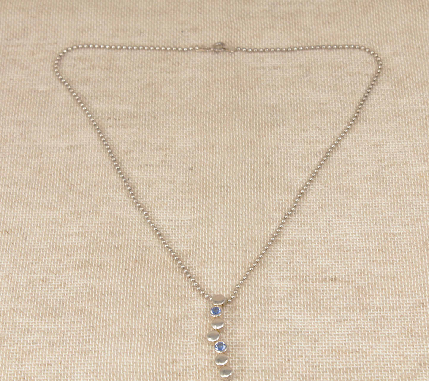 Silver Modernist Pendant Necklace