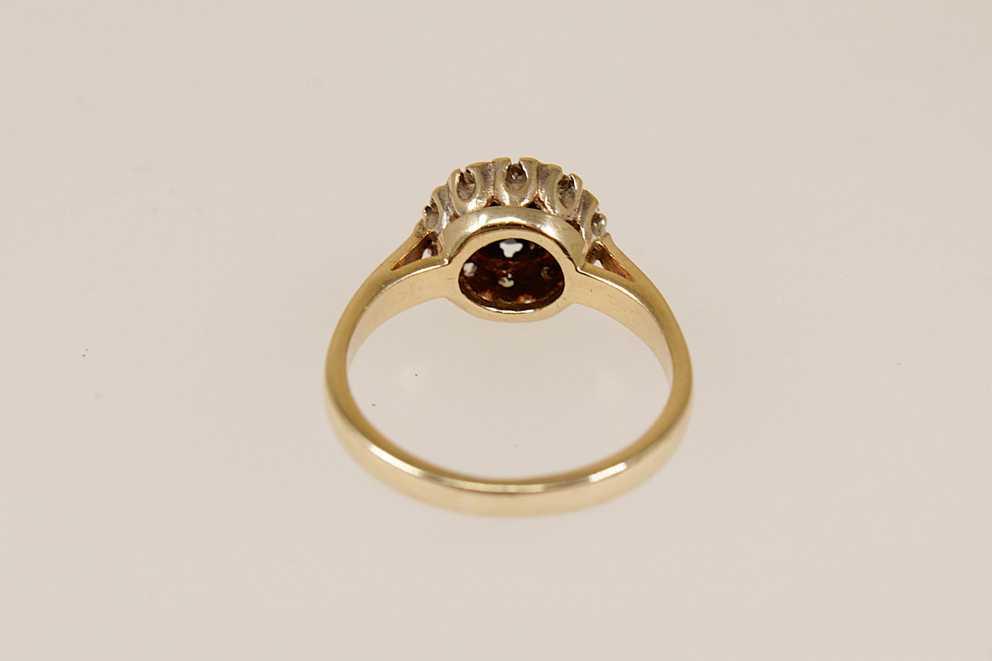 9ct Gold Sapphire & Diamond Cluster Ring
