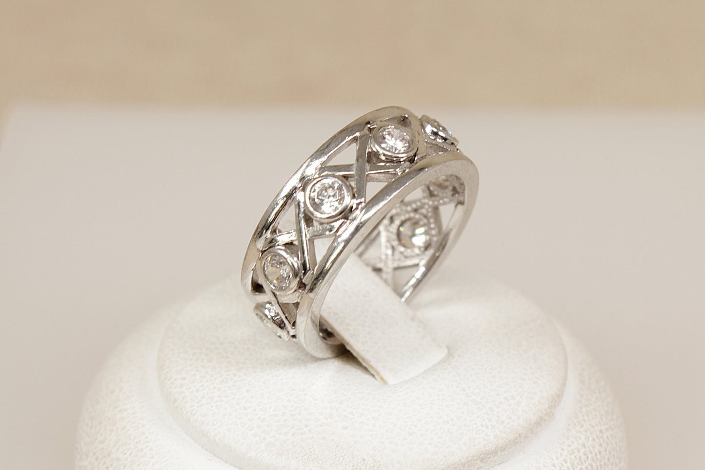 Silver Full Eternity Ring