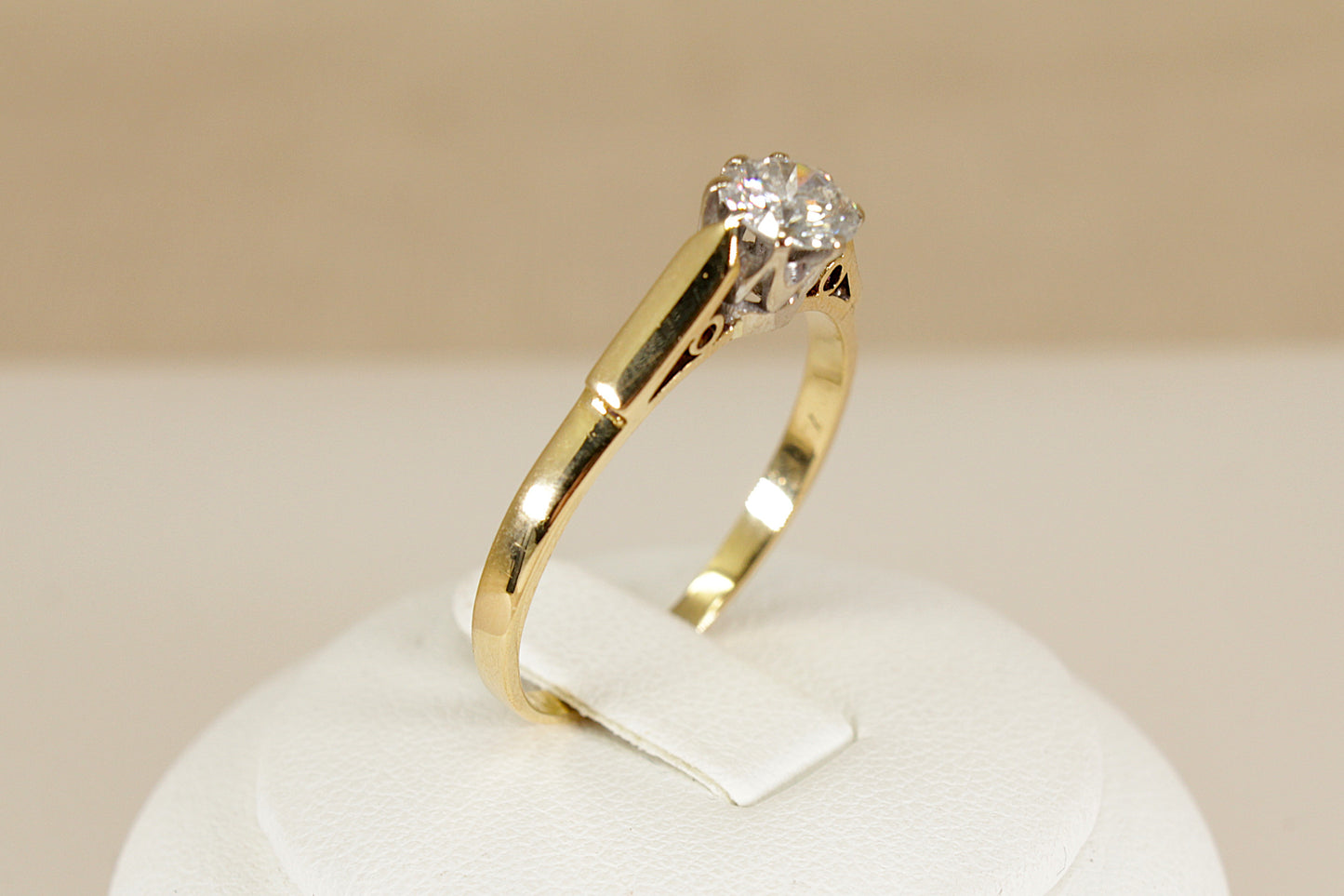 Classic 18ct Gold Diamond Solitaire Ring