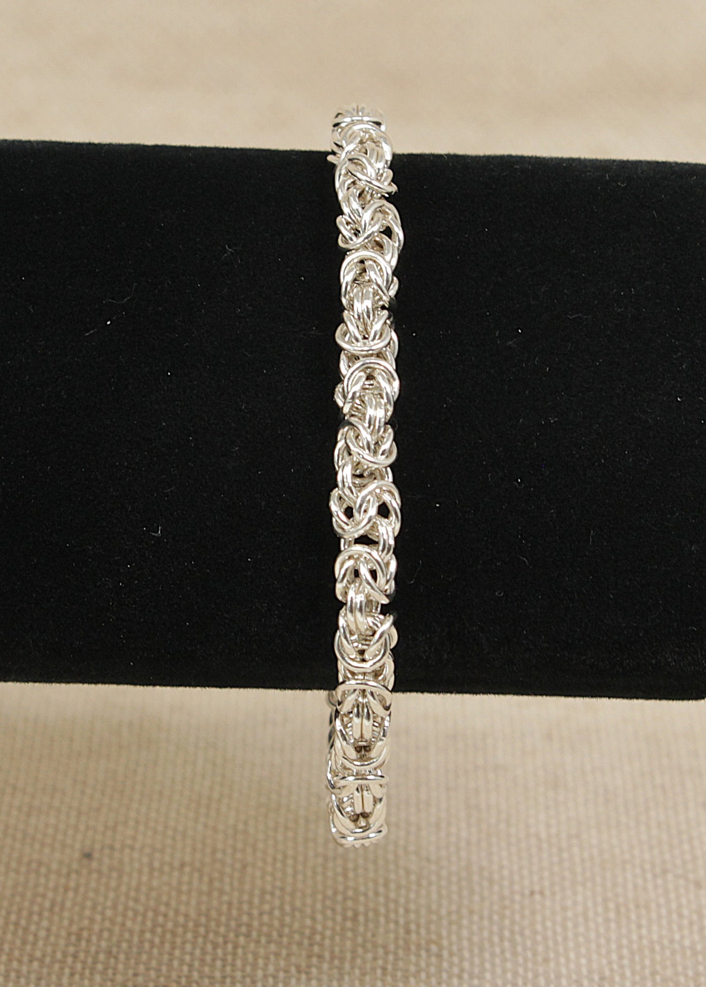 Stylish Impressive Italian Sterling Silver Designer Bracelet – 8"