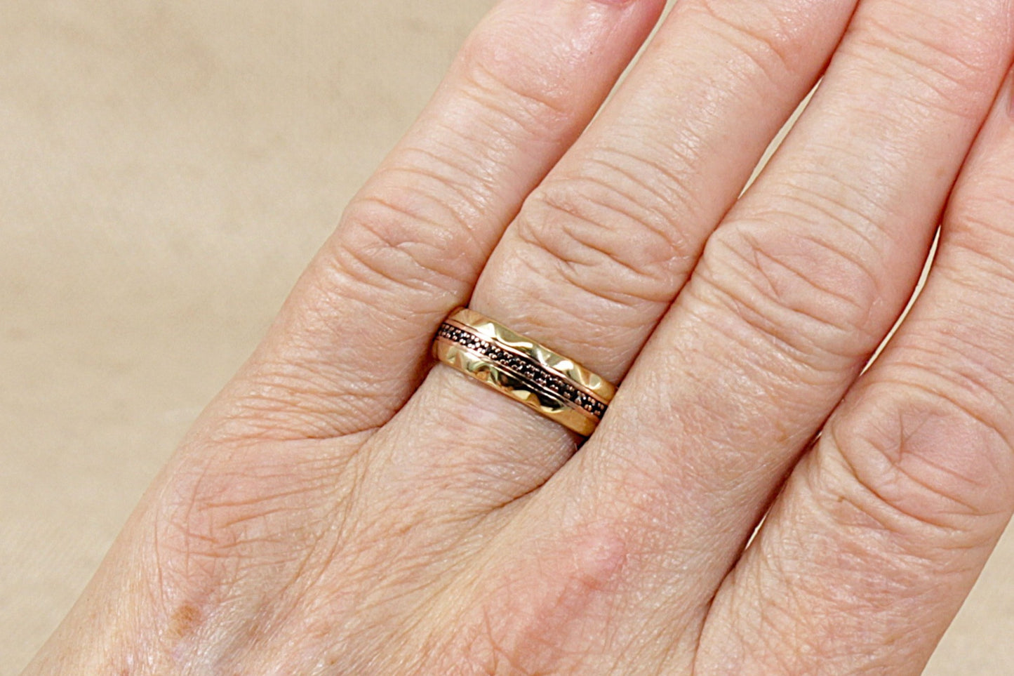 Stunning 9ct Welsh Gold, Sapphire Wedding Band by Clogau