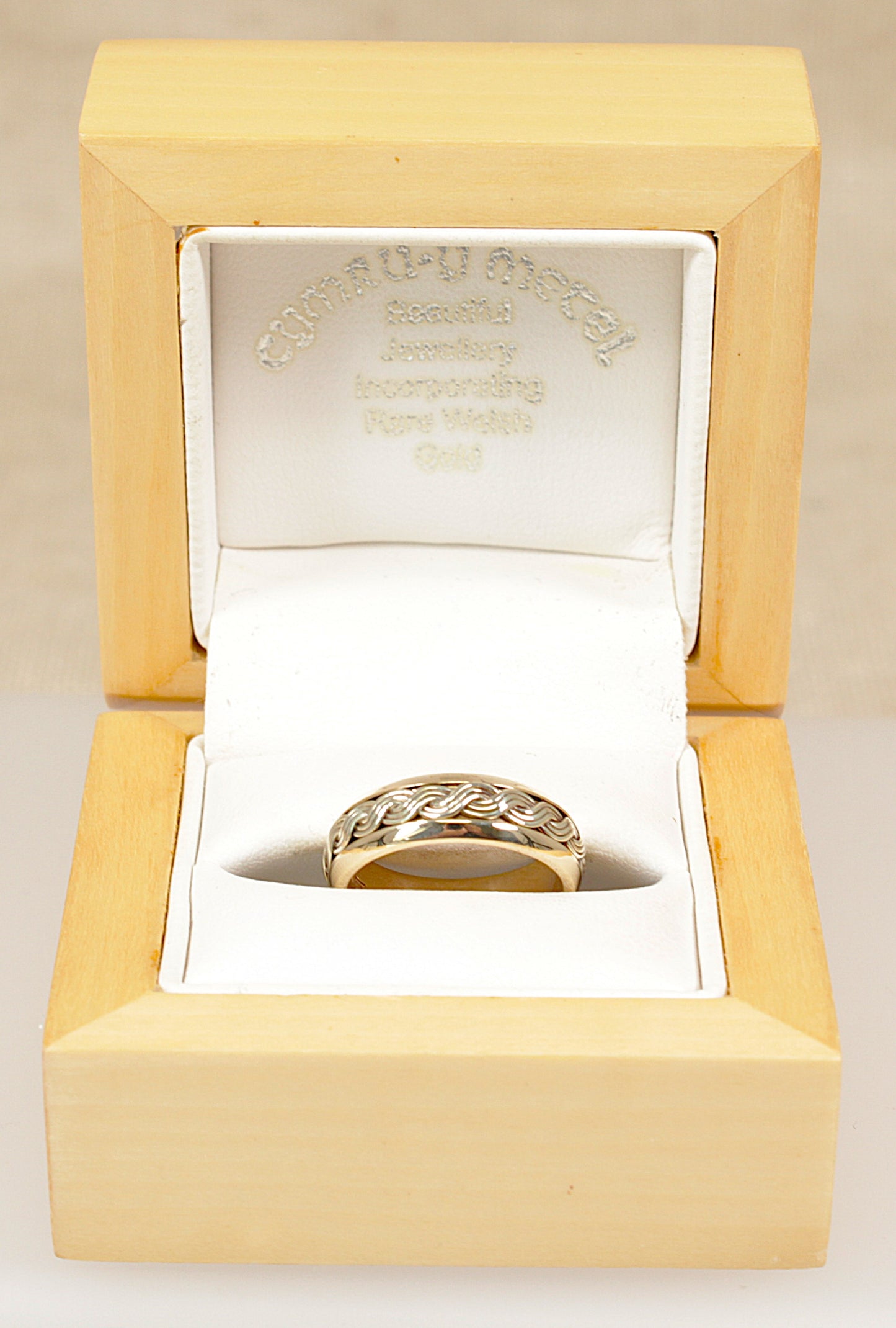9ct Welsh Gold ‘Woven Lives’ Wedding Band