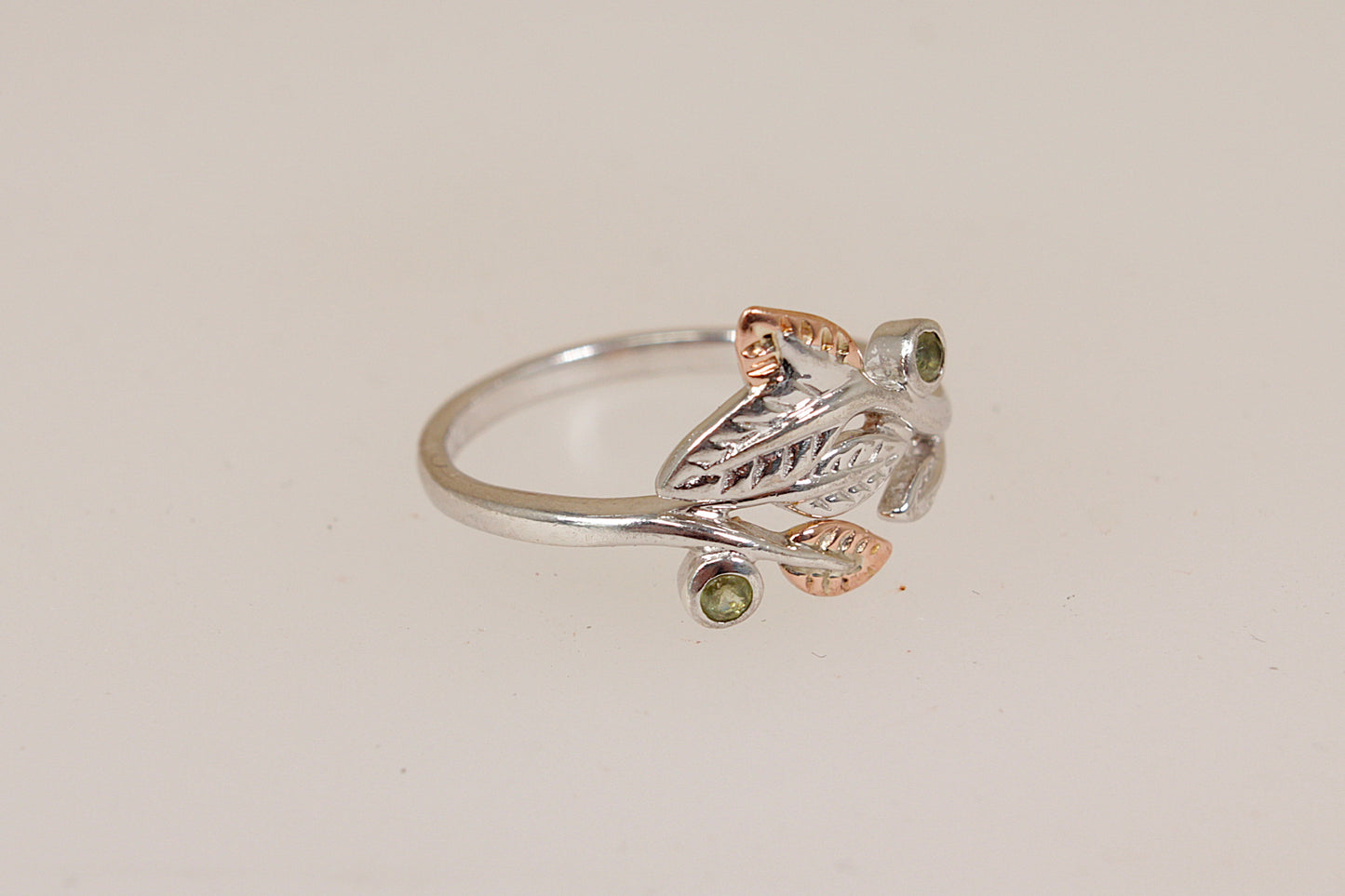 Gorgeous Silver & Welsh Gold Leaf Ring by Clogau