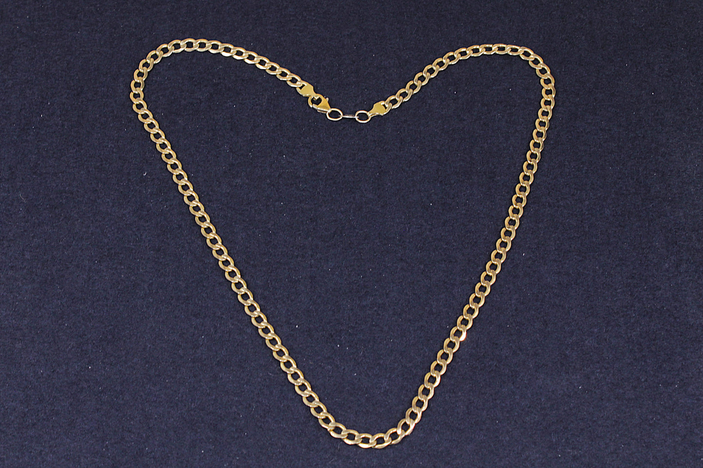 Stylish Sterling Silver & 9ct Bonded Gold Flat Curb Chain