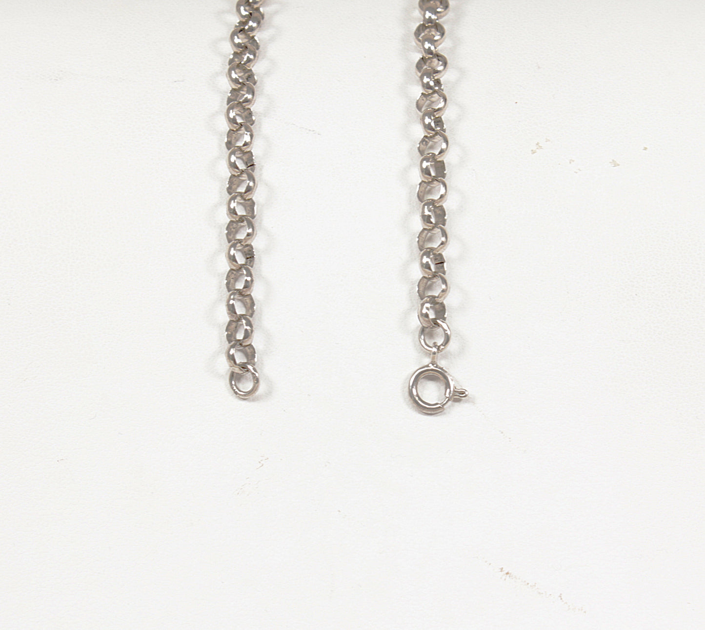 Classic Vintage Sterling Silver Chunky Belcher Chain Necklace